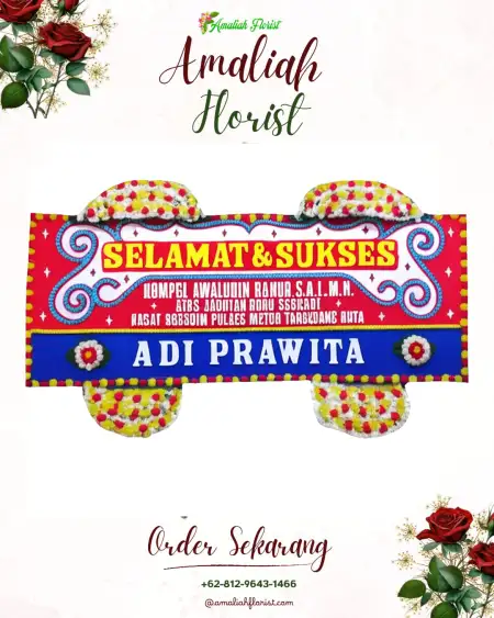 Papan Bunga Ucapan Selamat Putra Aji Ii